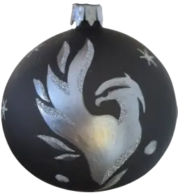 Vianočné gule Phoenix – ručne maľované 1 ks